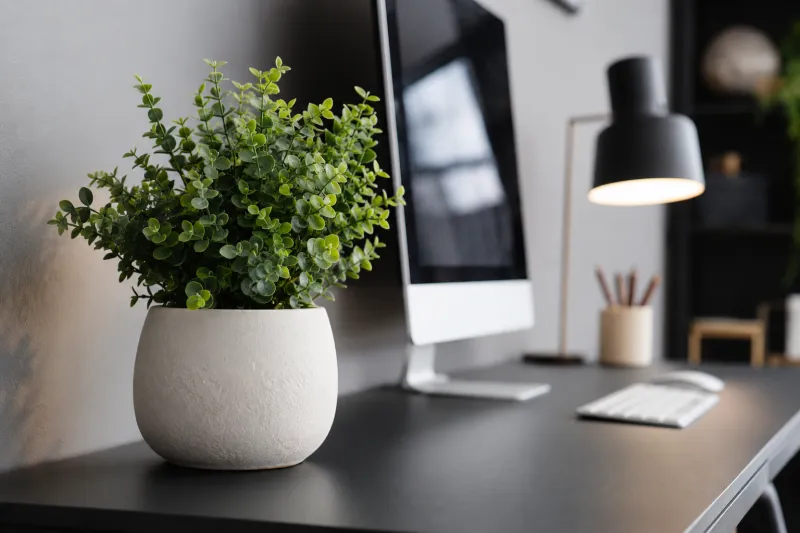 Artificial Plant Desk Decor
