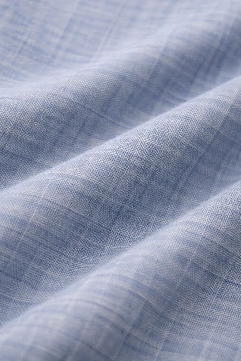Blue Linen Saree Hover